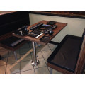 Factory Customize BBQ Dining Table with Booth (FOH-CBC696)